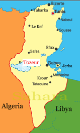 Tunisia map